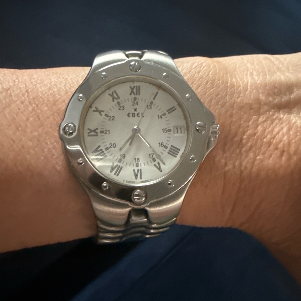 Ebel Sportwave Stainless Steel Watch - White Dial